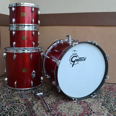 1969 Gretsch Red Sparkle Rock & Roll Outfit image 2