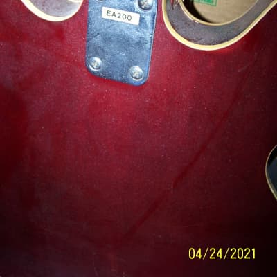 1970's Global 335 Style Electric Guitar Model EA-200 image 4