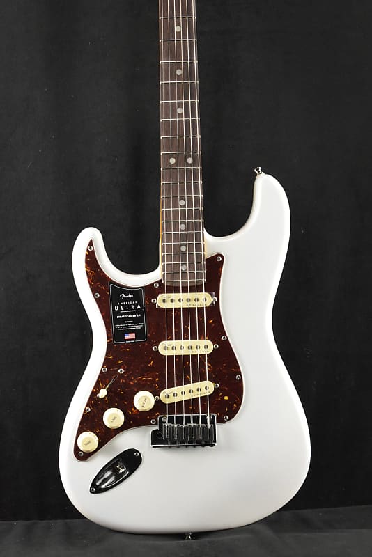 Fender American Ultra Stratocaster Left-Handed Arctic Pearl SCRATCH AND DENT image 1