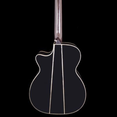Homestead Queen of the Night Dutch Black Tulip OM Acoustic/Electric Guitar w/ Hard Case image 3