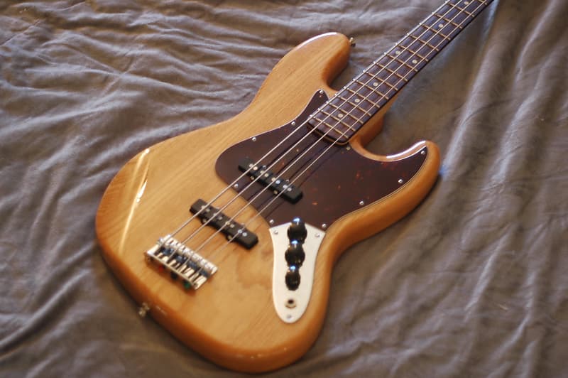 Fender Fsr Deluxe Ash Jazz Bass Natural Mim Alnico 5 Reverb 1063