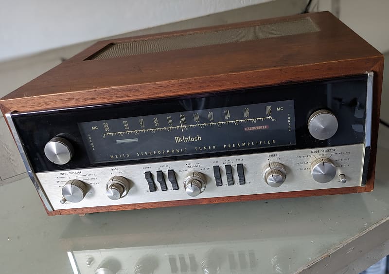 Iconic McIntosh MX110 Preamp/Tuner 1968-1971 - Oiled Walnut  			