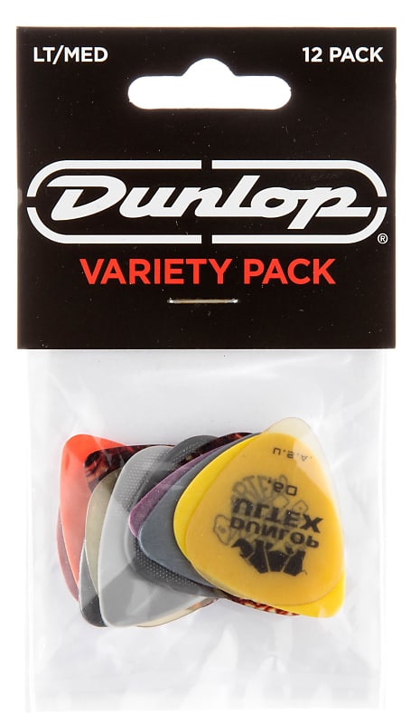 Dunlop PVP101 Variety Pack Light/Medium Player Pack of 12 image 1