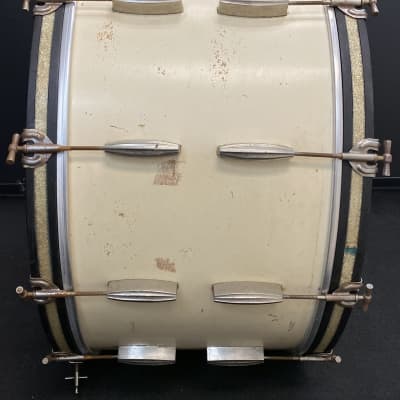 Slingerland 14x28/9x13/16x16" 40s Radio King Drum Set - White Lacquer Paint image 7