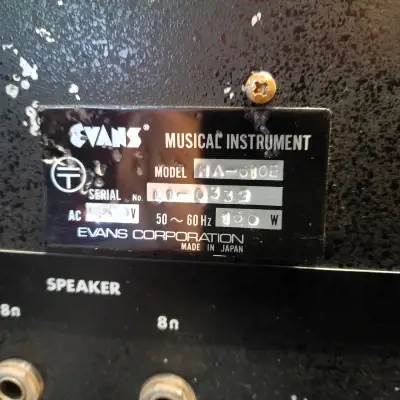 Evans MA-610E Powered Mixer Analog Delay Echo imagen 2