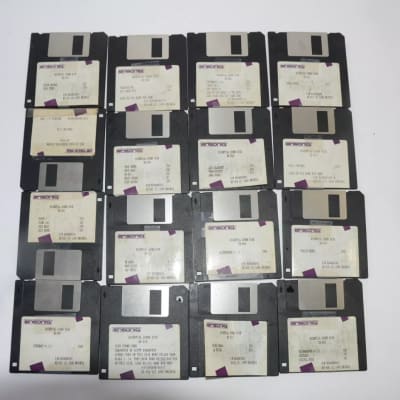 15 Ensoniq EPS 16 Original Sound Disks.   EPS 16  1980s - 1990s - Black/White