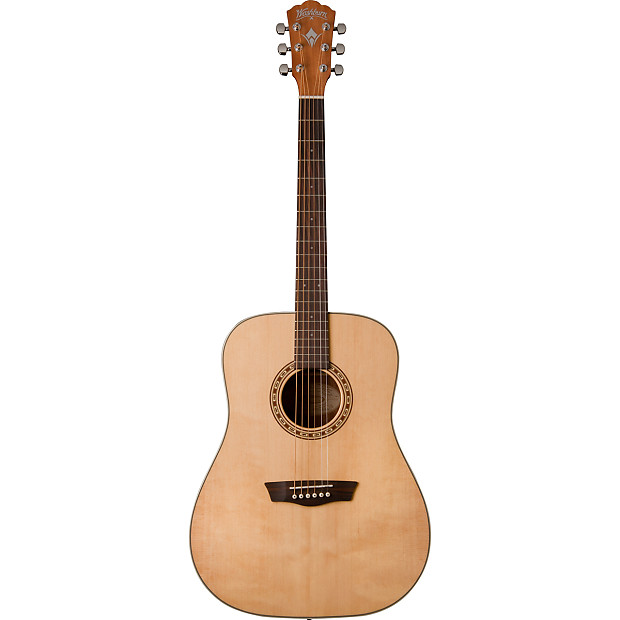 Washburn WD7S Harvest Series Solid Spruce Top Dreadnought Natural image 1