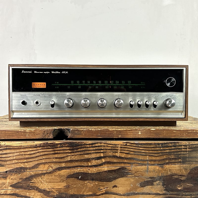 Sansui 350A Solid State AM/FM Stereo Receiver 1970's image 1