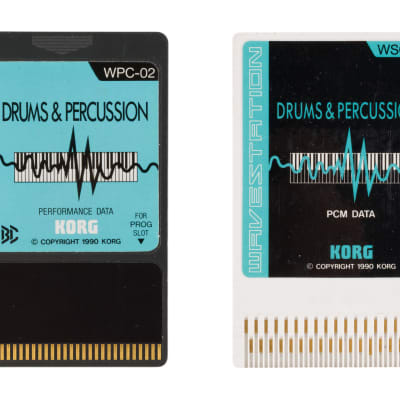 Korg Wavestation Drums & Percussion Card Set (Performance Data WPC-02, PCM Data WSC-02)