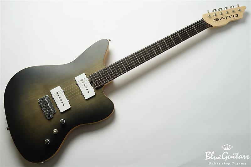 SAITO GUITARS S-622JMC ブラック SAITO GUITARS S-622JMC Wenge HH-TRM Trans White 6 28 Sat