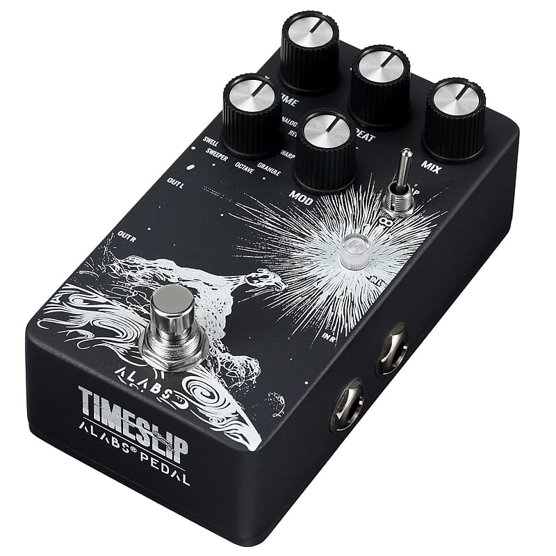 Timeslip Delay Pedal For Electric Guitar,Stereo Digital Delay Guitar Effects Pedal With 9 Delay Effects,Analog Dry Through,True Bypass,Tap Tempo,Adjustable Modulation, Multi-Expression Control image 1