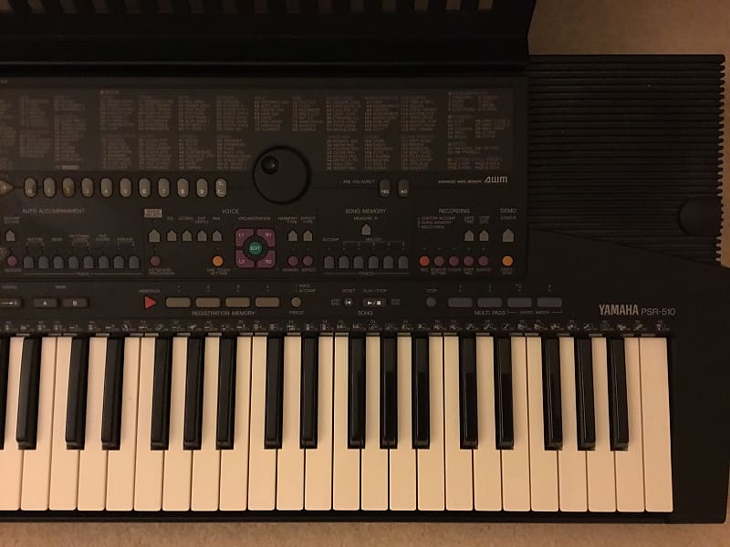 Yamaha PSR-510 Keyboard Synthesizer Workstation drum machine MIDI Controller