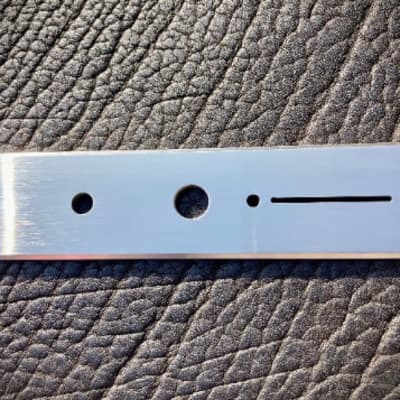 Van Dyke-Harms Telecaster Control Plate, Straight Switch w/Toggle, Stainless Steel 2023 - Stainless Steel image 2