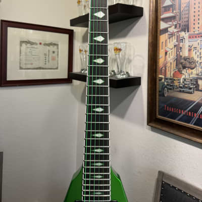 Gibson Dave Mustaine Signature "Rust in Peace" Flying V EXP 2022 - Present - Alien Tech Green image 6