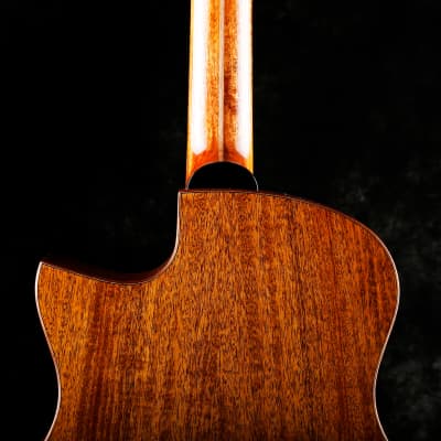 Avian Songbird 2A Natural All-solid Handcrafted African Mahogany Acoustic Guitar image 4