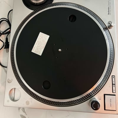 2 Technics SL-1200 MK5 Custom Gold Turntables with White LED