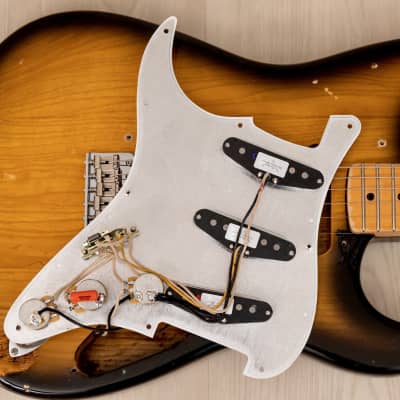 2015 Fender Custom Shop 1957 Stratocaster Partscaster Sunburst w/ Fat 50s, Case image 18