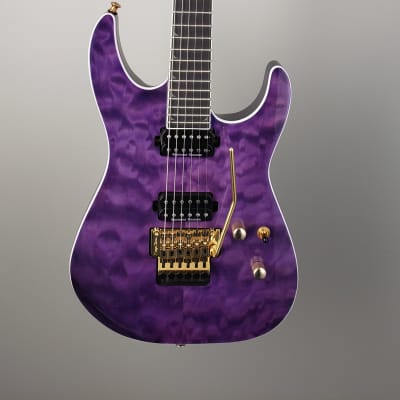 Jackson Pro Series Soloist SL2Q MAH - Trans Purple - Gold Hardware image 2