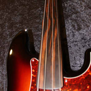 2015 Fender USA Standard P Bass w Amazing Fretless Warmoth Neck image 2