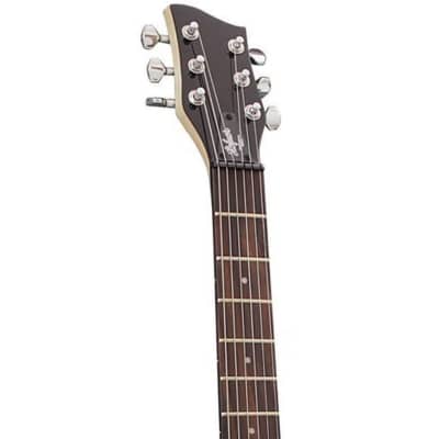 Hofner Shorty Electric Travel Guitar w/Gig Bag - Silver Sparkle - Used image 6