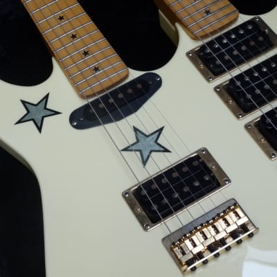 Kramer Richie Sambora Stars White Double Neck 1980's Bon