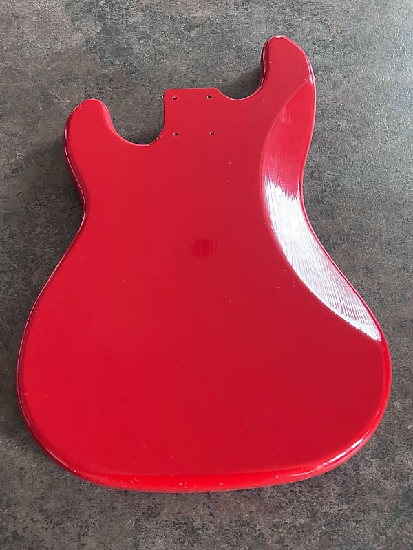 MJT Vintage Precision Bass Body - Relic Fiesta Red 2.35KG 2022 | Reverb