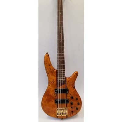 Ibanez SR800AM 4 String Electric Bass Guitar in Amber image 23