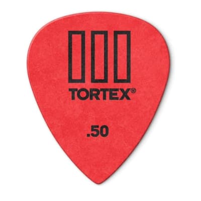 Dunlop Tortex TIII Picks, 0.50mm Gauge, Red, 12-pack image 3
