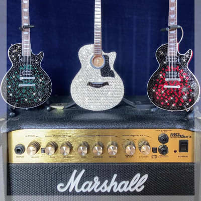 Slash Gibson Les Paul 1:4 miniature replica Vermillion Burst 2024 - Swarovski Crystals image 3