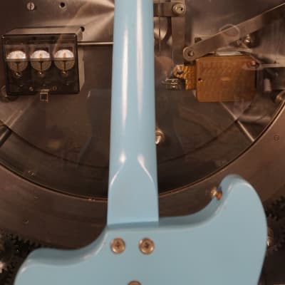 Kay Vanguard 60s - Light Blue Electric Guitar w/ Chipboard Case image 13