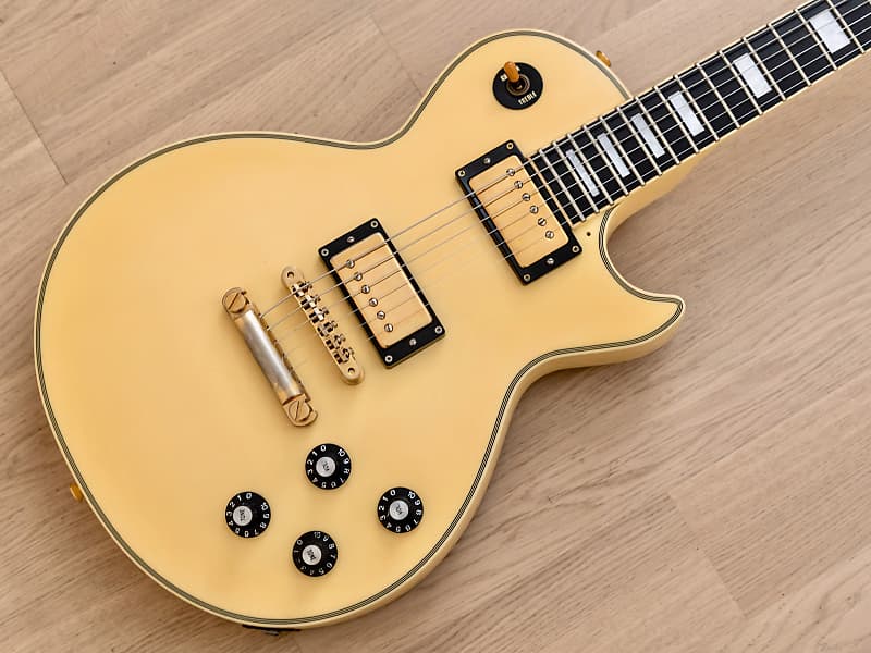 2006 Edwards by ESP E-LP-98LTC Custom, Antique White Nitro Lacquer w/ USA  Seymour Duncans, Japan