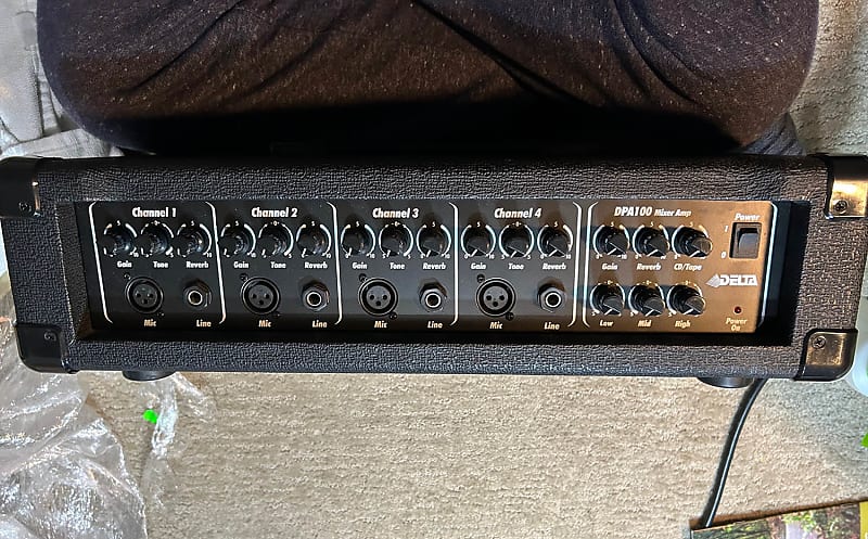 Delta DPA100 4-channel Mixer Amp Amplifier DPA 100  			