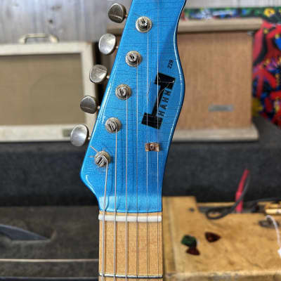Hahn Model 228 electric guitar - Pelham Blue Relic image 2