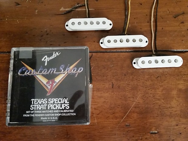 Fender Custom Shop Texas Special Strat Pickup Set 1993 White image 1