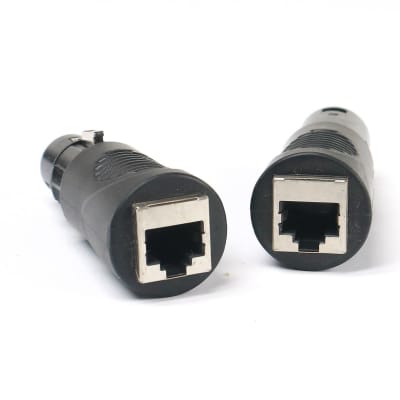(6) RJ45 Ethernet to 5 Pin XLR DMX Female & Male Adapter Sets by VRL image 2