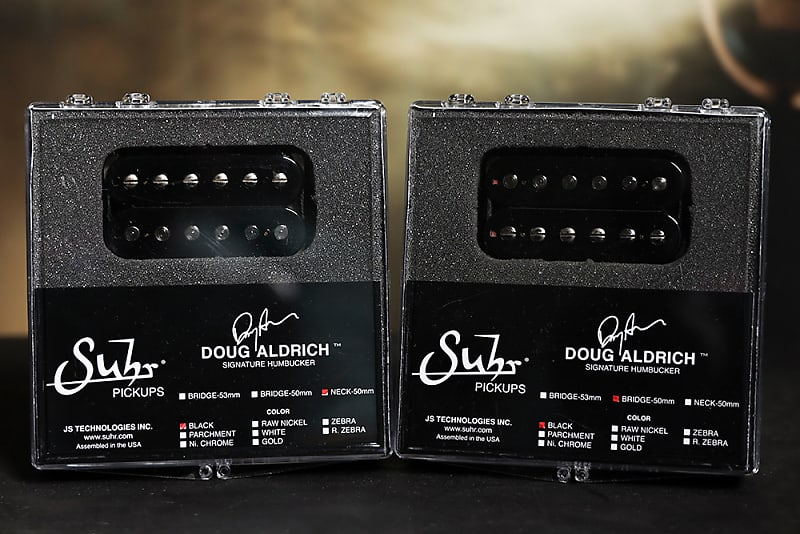 Suhr Doug Aldrich Hot Humbucker Neck & Bridge 50mm Pickup Set BLACK