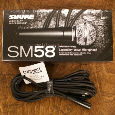 Shure SM58 Microphone Bundle! with 20' Mic Cable & Ultimate Mic Stand image 3