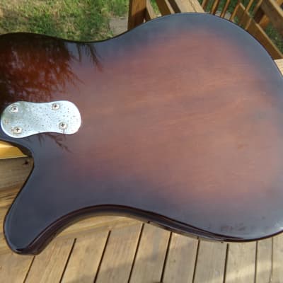 Mosrite Stereo 350,  ca. 1973, dark brown sunburst, excellent condition, appears all original image 7