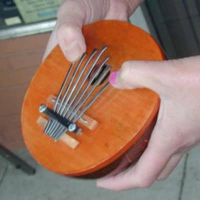 Coconut Gourd Kalimba Thumb Piano 7 tuneable Note image 5
