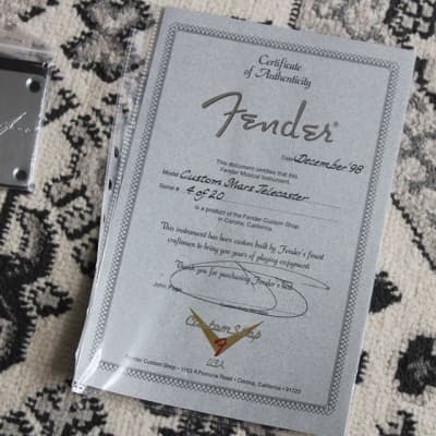 Fender Diamond Dealer -  Custom Shop Telecaster - MARS Edition #4 of 20 image 9