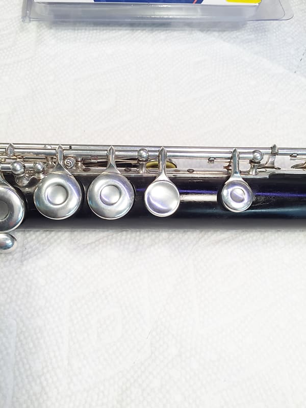 Wm S Haynes-Wood Flute w/Solid Sterling Silver Keys-c.1907 Wm S Haynes-Wood Flute w/Solid Sterling Silver Keys-c.1907