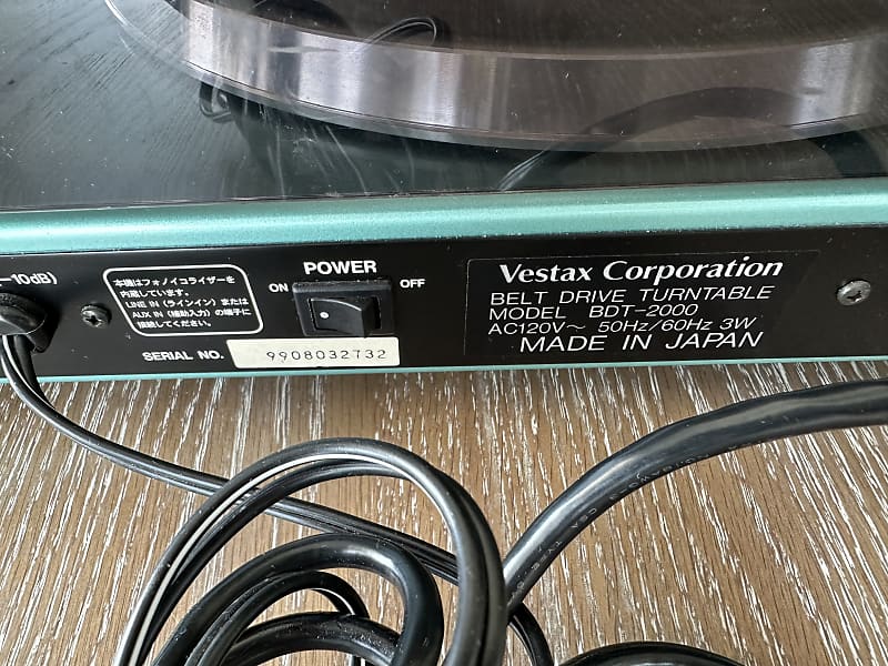 Vestax BDT-2000 Transcription Turntable