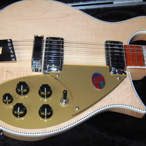 MINT! Rickenbacker 660 Electric Guitar OHSC 100% Unplayed Hardshell Case Maple Glo image 9