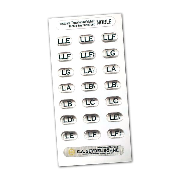 Seydel Key Label Sticker Set 1847 NOBLE Low Tunings (LLELF) Reverb