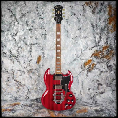 2018 Epiphone G-400 Pro SG with Bigsby - Cherry image 15
