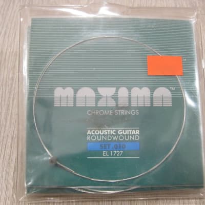 Maxima EL 1727 Chrome Round Wound Extra Light 10-47 Acoustic Guitar Strings EL1727 Set.010 for sale