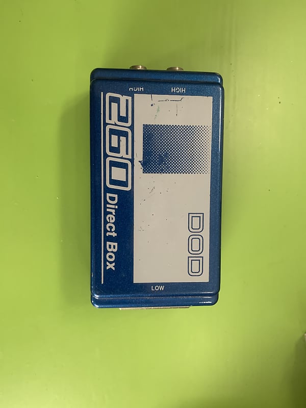 DOD 260 Direct Box 1990s Blue Reverb