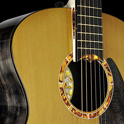 Turkowiak double-top GA acoustic guitar #524 - "Black Diamond" tier image 13
