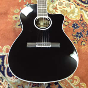 Cordoba Fusion 14 Jet Acoustic Electric Nylon Classical Guitar Jet Black - Price Drop image 2