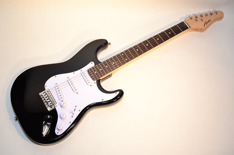Austin AST100BK Electric Guitar Black Finish Professionally Reverb